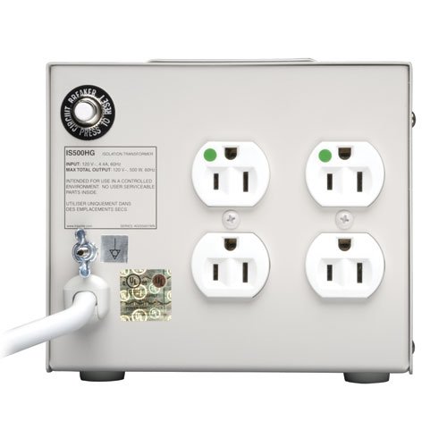 Tripp Lite Is500Hg Isolation Transformer 500W Medical Surge 120V 4 Outlet Taa Gsa #TOP1