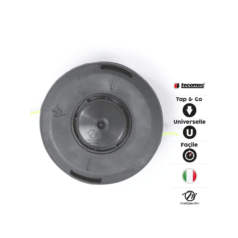 Matijardin - Testina decespugliatore a 2 fili universale Tap & Go Ø 130 mm Tecomec