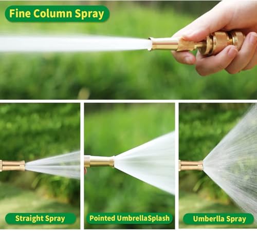 Image of Brass Nozzle Connector,Garden Hose Adapter, Pressure Spray Gun, Adjustable Jet Sprayer For Car Wash,Cleaning,Gardening|Leakproof||Pipe Connector (Spray Gun)