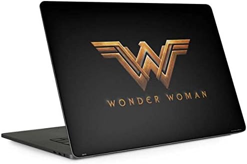 Skinit Decal Laptop Skin Compatible with MacBook Pro 13-inch with Touch Bar (2016-20) - Officially Licensed Warner Bros Wonder Woman Gold Logo Design