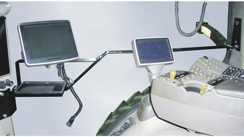 Miniatura 2 de K & M Soporte para monitor de cabina de fabricación compatible con tractores John Deere Series R, número de modelo 3174