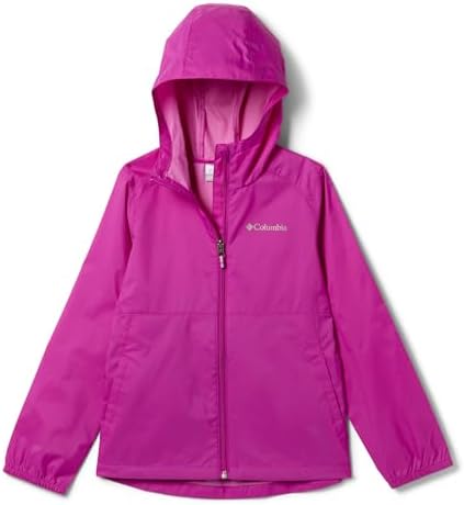 Columbia Youth Girls Switchback II Rain Jacket, Bright Plum, Medium