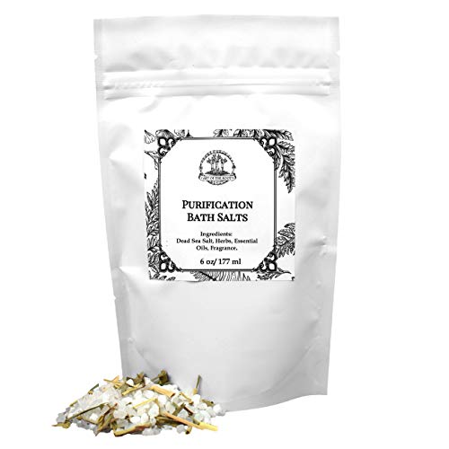 Purification Herbal Bath Salts 6 oz for Negativity and Unwanted Energy Hoodoo Voodoo Wiccan Pagan Magick