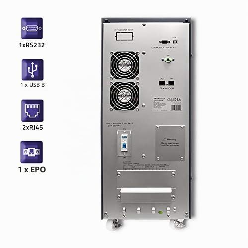 Zasilacz awaryjny UPS. on-line. czysta fala sinusoidalna. 10kVA. 8kW. LCD USB