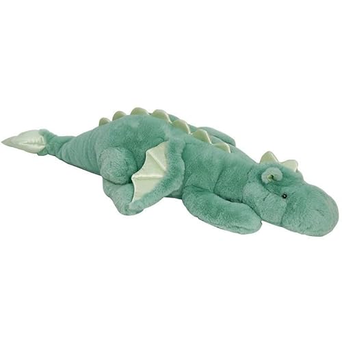 Heavy Weighted Stuffed Animals 35.4", Weighted Dragon Stuffed Animal for Kids and Adults, Soft Cuddly Decorative Hugging Pillow for Comfort and Relaxation. Blue, Pink, and Green Available-Green