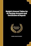 Knight's Interest Tables for 4% Savings Accounts and Certificates of Deposit