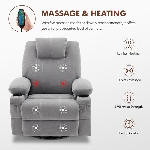 Sillón eléctrico reclinable con pantalla y puerto USB miniatura 5