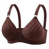Cocila Confezione da 3 Reggiseni Senza Ferretto in Pizzo Ricamato Donna Copertura Totale Comfort per Tutti I Giorni Bambina Imbottiti Reggiseno Cuciture Sportivo Donna Colorato Wireless