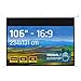 iggual Pantalla Proyección 106" Pulgadas- Enrollable Manual Panorámico- Formato 16:9- Ángulo Visión 180º- Altura Ajustable- Apto Pared/Techo- Compatible 4K y Cualquier Proyector,(234x131 cm)