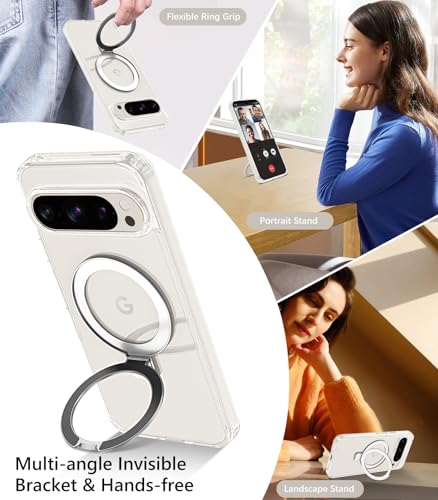 Coque transparente Google Pixel 9 Pro fine antichoc compatible MagSafe
