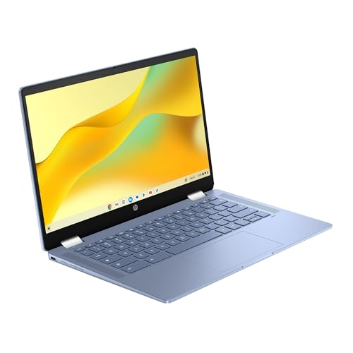 Image of HP Chromebook x360 14 inch FHD IPS Touch 2-in-1 Laptop | Intel Processor N100 | Intel UHD Graphics | Bluetooth |Sky Blue| 4GB RAM | 64GB SSD | Chrome OS | Bundle with Black Bag