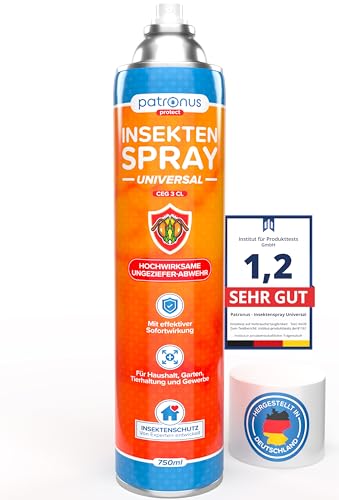 Patronus Insektenspray Universal für Wohnung mit Sofortschutz [750 ml]