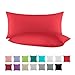 Produktbild BaSaTex Doppelpack Baumwolle Renforcé Kissenbezug 40x80 cm | Kissenbezüge aus 100% Baumwolle | Kissenhüllen in Rot