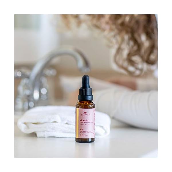 Plant-Therapy-Facial-Serum-with-Vitamin-C-Hyaluronic-Acid-1-oz-with-30-Hyaluronic-Acid-Ferulic-Acid-and-Vitamin-E-Reduces-the-Appearance-of-Fine-Lines-Wrinkles Plant Therapy Vitamin C Face Serum & Hyaluronic Acid, Anti-Aging Serum with Ferulic Acid, Vitamin E, Brightening Serum for Fine Lines & Wrinkles, 1 oz
