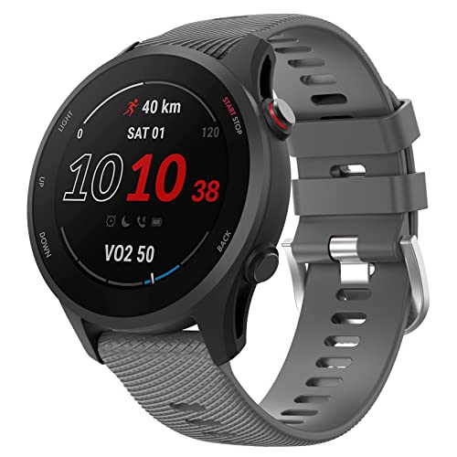 MYSNBKN Compatible with Garmin Vivoactive 4 Band, 22mm Quick Release Soft Silicone Watch Band for Garmin Forerunner 255/255 Music, Garmin Venu 2, Polar Vantage M Smartwatch