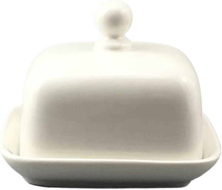 Butter Dish Butter Box Ceramic Cleansing Soap with Lid for Home, Kitchen Utensils Butter Container(Small)