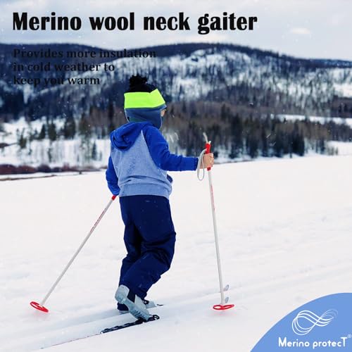 Merino Protect Merino Wool Neck Gaiter Unisex Breathable Face Mask Lightweight Neck Warmer Motorcycle Hiking Hunting4