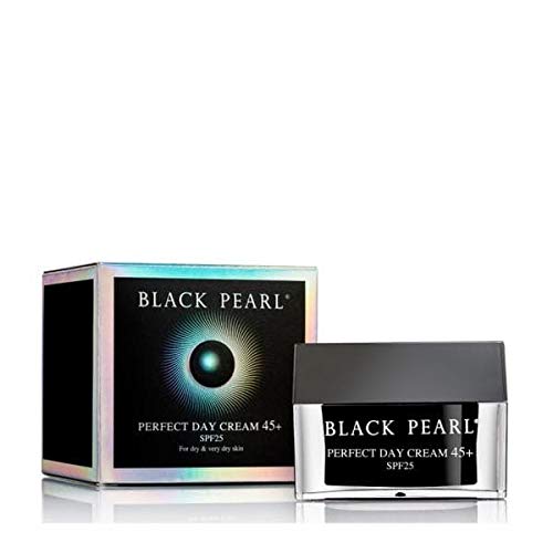 Sea of Spa Black Pearl Tagescreme 45+ LSF 25 mit Totes Meer Mineralien, Perlenpulver & Meeresalgen – Anti-Aging, Faltenreduzierende, Gesichtsfeuchtigkeits Creme Für Trockene Haut, 50ml
