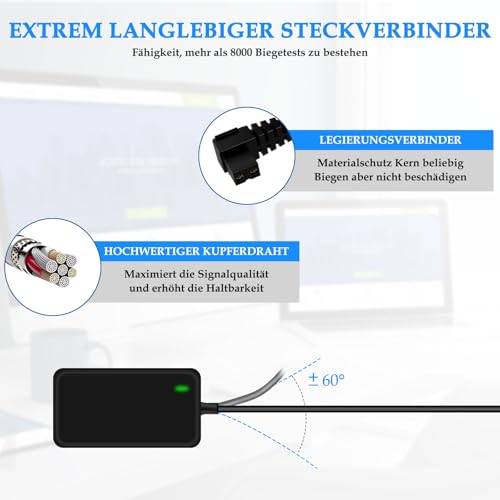 Ladegerät für Steinbach Poolrunner Battery Basic 2.0 Poolroboter 12,6V Netzteil Ladegerät Konstantstrom Konstantspannung mit Drehlicht Ladenetzteil
