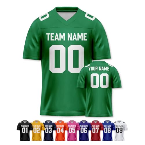 Image of Custom Replica Football Jersey with Name Number Logo