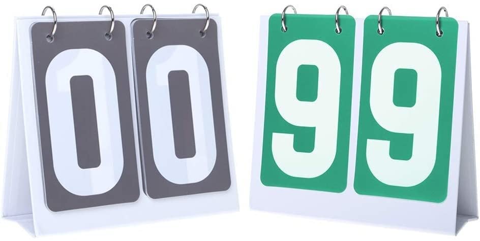 Tableau de bord portable flip à six chiffres scores de marque 00-99
