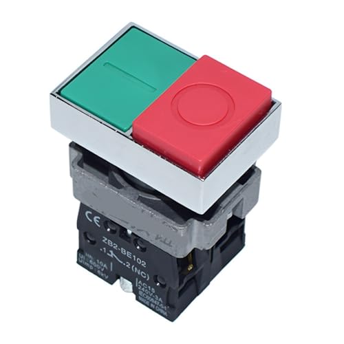 Interruptor de doble enlace XB2-BW8465 de 24V con botón iluminado rojo y verde 5