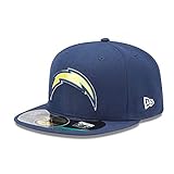 NFL Mens San Diego Chargers On Field 5950 Navy Game Cap By New Era