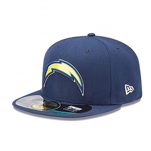 NFL Mens San Diego Chargers On Field 5950 Navy Game Cap By New Era