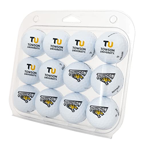 Desert Cactus Towson University Golf Balls 12 Pack – TU Tigers Full Color Dozen – Officially Licensed Sport Team Accessory