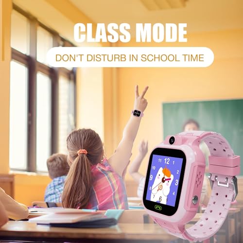 Image of BIGASUO 4G Kids Smart Watch GPS Tracker - Smartwatch with Two Way Call Video Calling Voice Chat SOS Class Mode Stopwatch Pedometer Games Wi-Fi Touch Screen Alarm Clock Smartwatches (BG72)