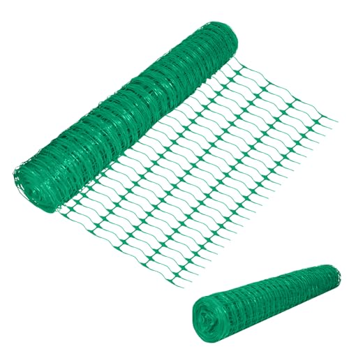 SUNYRISY Hühnerzaun – 30 M X 100 Cm, PE-Netz Mit 30 Stahlpfählen, Für Hunde, Schafe, Kaninchen & Garten – Mobil & Flexibel