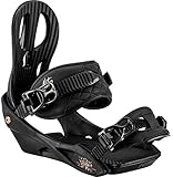 Nitro Snowboards Damen Rythm Bdg.'20 Allround Einsteiger Softbindung Bequeme komfortable Ratchet Bindung Snowboard, Black Bronze, S