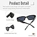 2 Pack Trendy Rectangle Sunglasses for Women Narrow Square Frame Shade 100% UV Blocking (White + Black)