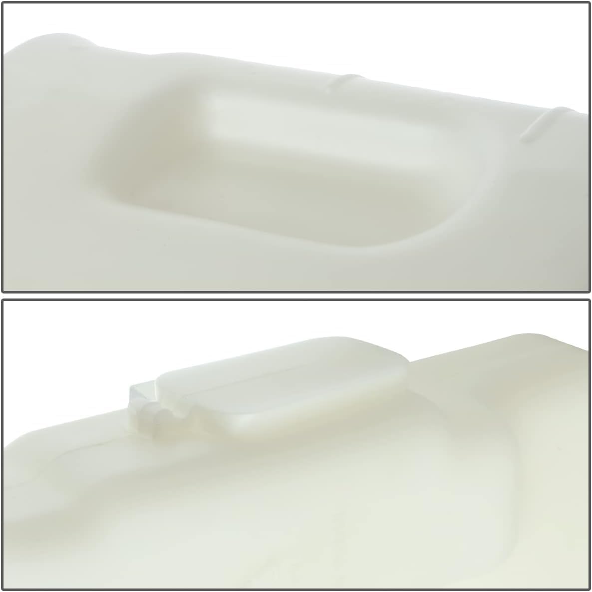 DAT AUTO PARTS Engine Coolant Recovery Plastic Bottle Reservoir Tank With Cap Overflow Replacement for 1990-1993 Honda Accord Sedan and Coupe White Textured Plastic HO3014103 19101PT0000