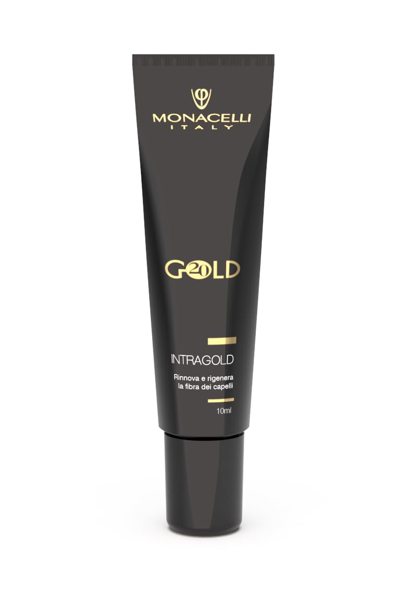 Monacelli Kit Gold Lifting Effect Außergewöhnliche Synergie Erneuert die Schönheit der Haare, enthält: Intragold 10ml und GoldenOil 50ml