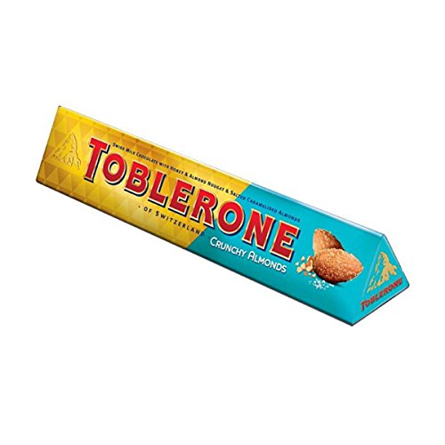 Toblerone Crunchy Almond Limited Edition 360g Milk Chocolate Bar Fresh UK Stock Gift Treat