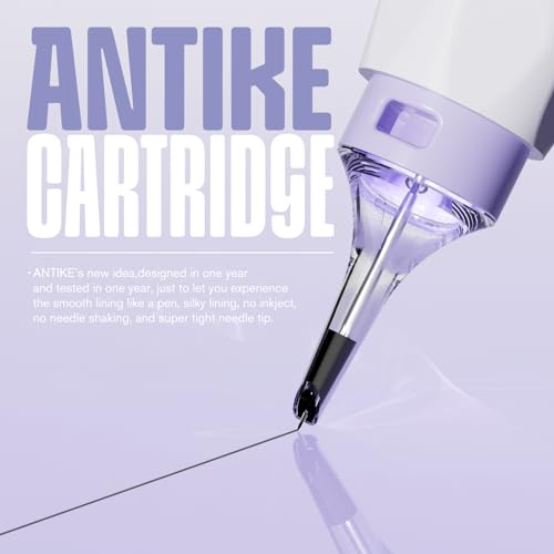 ANTIKE 20Pcs Disposable Tattoo Cartridge Needles #10 Bugpin 5 Round Shader 0.3mm Tattoo Needles M-Taper Soft Finger Ledge Tattoo Cartridges(1005RS) - Image 3
