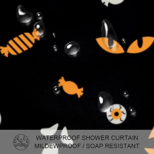 Rideau de douche Halloween sans odeur avec 12 crochets de fixation - 4