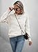 Toplop Damen Herbst Winter Pullover Langarm Strickpullover Warm Einfarbig Pulli Sweatshirt Mikadoweiß S