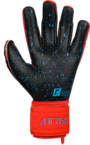 Reusch Attrakt Freegel Fusion Goaliator Goalkeeper Gloves, Bright Red/Future Blue/Black, Size 8 #TOP1