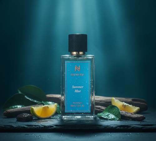 Image of Summer Blue Perfume 50ml for Men & Women | Fresh Aquatic Citrus Fragrance | Long Lasting Luxury Perfume Spray | Premium Oceanic Aromatic Scent for Office, Gym, Daily Wear & Summer Use