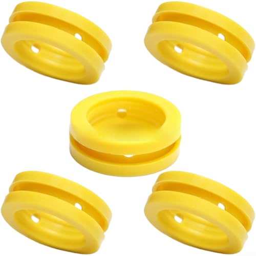 DAZZLEEX Lot de 5 joints d'étanchéité en caoutchouc jaune pour machine à eau gazeuse SodaStream compatibles avec les modèles Art 3.0 - Diamètre extérieur de 3 cm