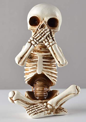 Set de tres figuras de esqueletos Halloween 4.8 in miniatura 3