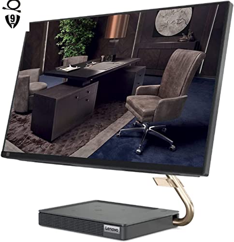 Image of Lenovo IdeaCentre 5 23.8 inch FHD Touchscreen All-in-One Desktop, AMD Ryzen 7 5700U Processor, 16GB RAM, 512GB SSD, WiFi6, Bluetooth, Webcam, Wireless Keyboard & Mouse, Windows 11 Pro, Grey