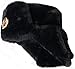 TEPEM Hat Russian Ushanka Black-60 Soviet Army Officer