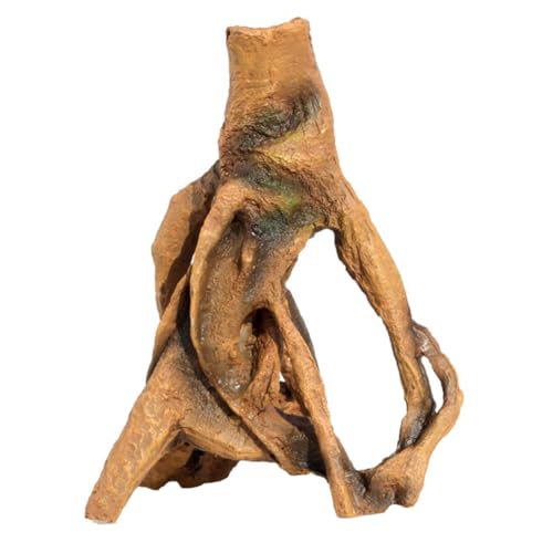 VILLFUL 樹脂製リアル?真沈木装飾 水槽用アクアリウムランドスケープ エビの隠れ家に 魚のためのユニークな水中景観 イン ランダムカラー