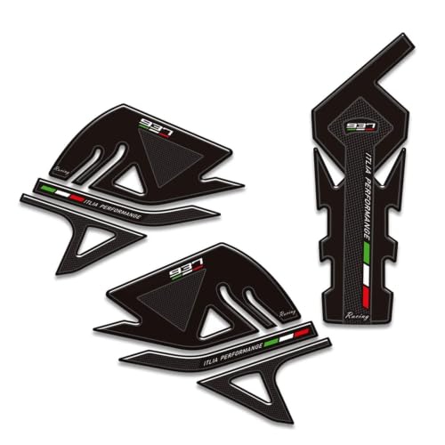 Autocollants de protection réservoir moto pour Ducati Monster 937 2021-2022 noir