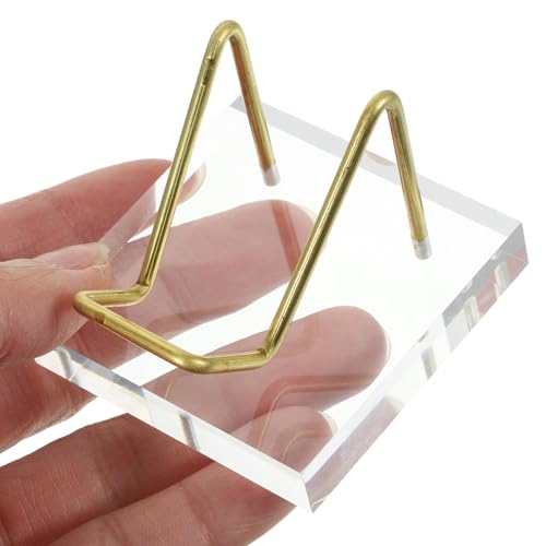 RORPOIR Chevalet de Présentation en Acrylique Bras Métallique pour Cristal – vue 4