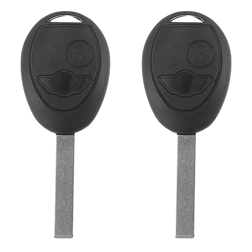 X AUTOHAUX 2pcs 433MHz Replacement Smart Proximity Keyless Entry Remote Key Fob for Mini Copper 2002 2003 2004 2005 2 Buttons with Door Key PCF7931 Chip with Match Code