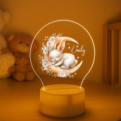 Image of PRINT BHARAT Acrylic Customized Name LED Lamp Personalized Night Light with Name Custom Gift for Birthday Anniversary Home Decor for Men Birthday Gift Kids Friend Return Gift Kids Birthday (Design 2)